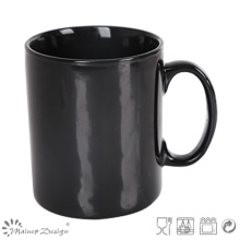 Keramische Steingut-Schwarz-Kaffeetasse 12oz klassisch